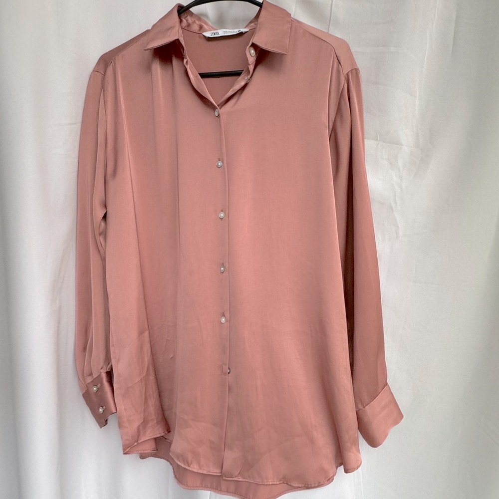 Zara silk shirt